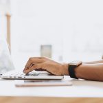 Man working on his laptop